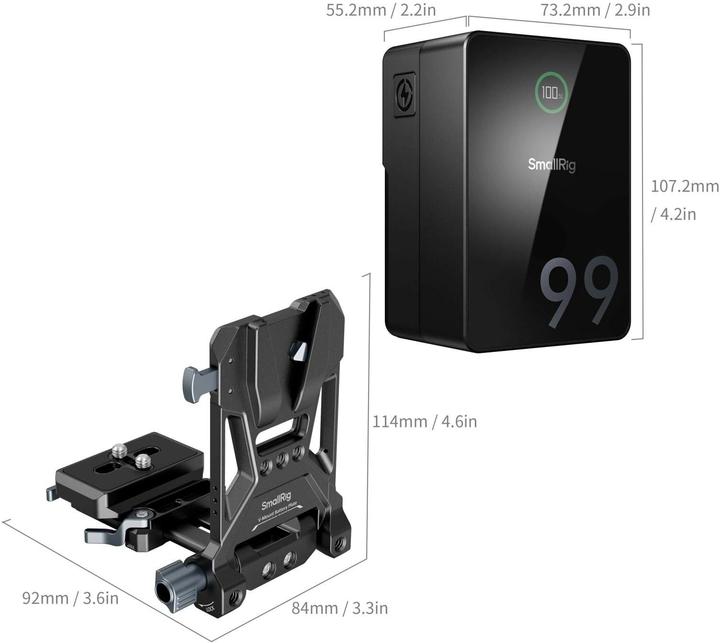 Produktbild SmallRig VB99 Pro mini V Mount Battery (Kit) (Kamera Akku)