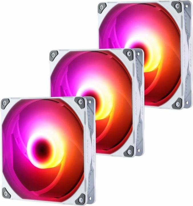 Produktbild Phanteks M25 PWM D-RGB Lüfter, 3er Pack - 140mm, weiss (140 mm, 3 x)