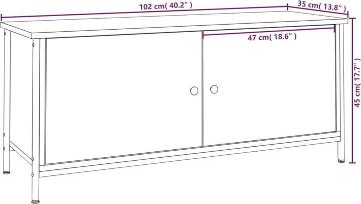Image du produit vidaXL TV-Schrank (102 x 35 x 45 cm)