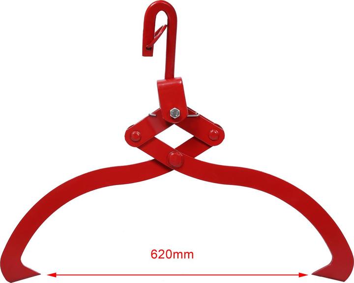 Produktbild Wiltec Forstzange Rückezange 620mm 450kg Holzzange Hebezange Packzange Greifer (620 mm)