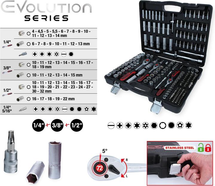 Produktbild KS Tools Steckschlüssel-Satz (32 mm, 19 mm, 6 mm, 12 mm, 24 mm, 14 mm, 22 mm, 16 mm, 23 mm, 10  mm, 21 mm, 18 mm, 27 mm, 7 mm, 31 mm, 17 mm, 11 mm, 5 mm, 15 mm, 26 mm, 30 mm, 8 mm, 28 mm, 9 mm, 29 mm, 13 mm, 20 mm, 25 mm, 4 mm)