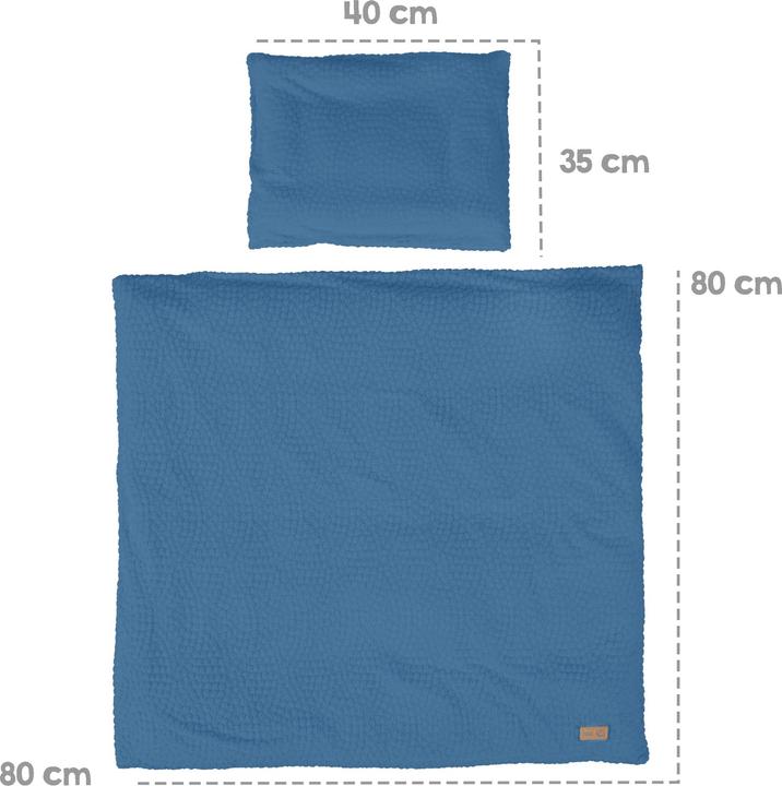 Produktbild Roba Wiegenset 2-teilig 'Seashells' indigo (80 x 80 cm, 80 x 80 cm)