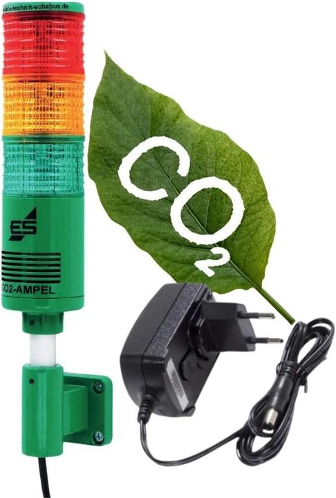 Produktbild Schabus CO2 Ampel/Luftgütesensor Ampel zur Raumluftüberwachung "School"