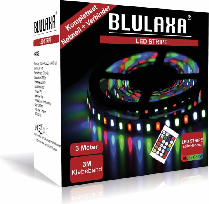 Actual product image Blulaxa HWH LEDStripe SET 18W RGB 3m (RGB, 11 cm, Indoor)