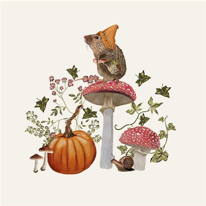 Tall Boy Prints Woodland Mouse Print (40 x 40 cm)