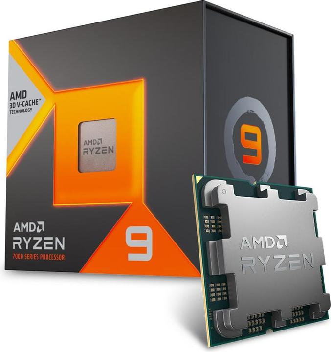 Actual product image AMD Ryzen 9 7900X3D (AM5, 4.40 GHz, 12 -Core)