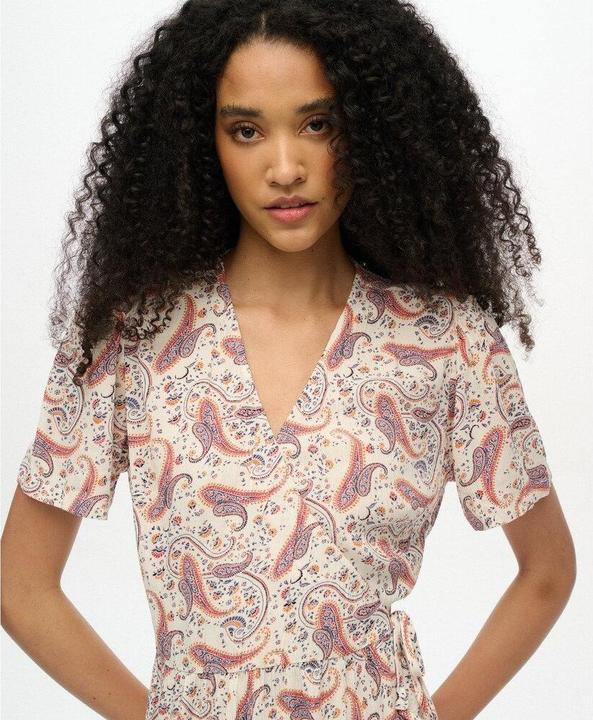 Actual product image Superdry Ss Printed Mini Wrap Dress (M)