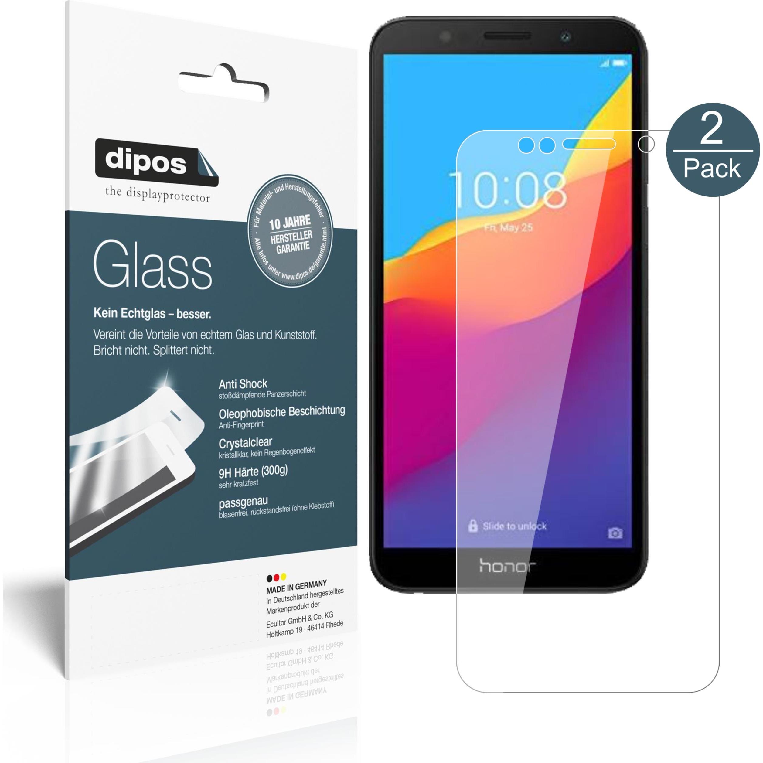 Dipos Displayschutz Anti-Shock (1 Stück, Honor 7s), Smartphone Schutzfolie, Transparent