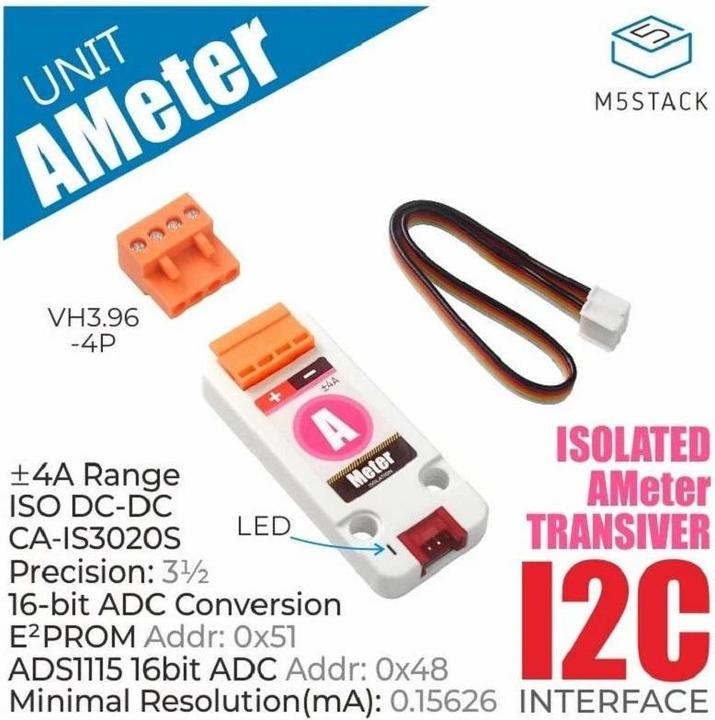 Actual product image M5Stack Ammeter ADS1115