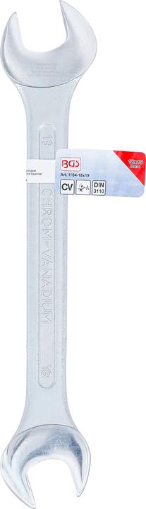 Actual product image BGS Double Open End Spanner 18 x 19 mm (19 mm, 18 mm)