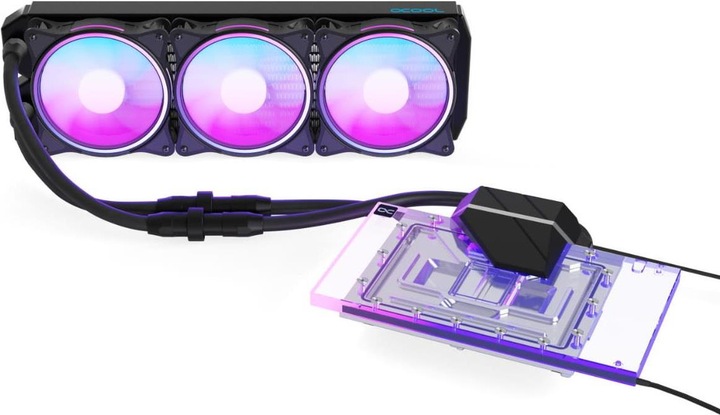 Actual product image Alphacool Eiswolf 2 AIO - 360mm RTX 4090 Aorus Master - Gaming with Backplate
