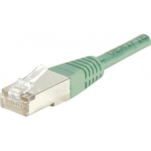 Exertis Connect Patchkabel F/UTP, CAT.6, grün, 7,0 m Patchkabel mit besonders schmalem Knickschutz (F/UTP, CAT6, 7 m), N...