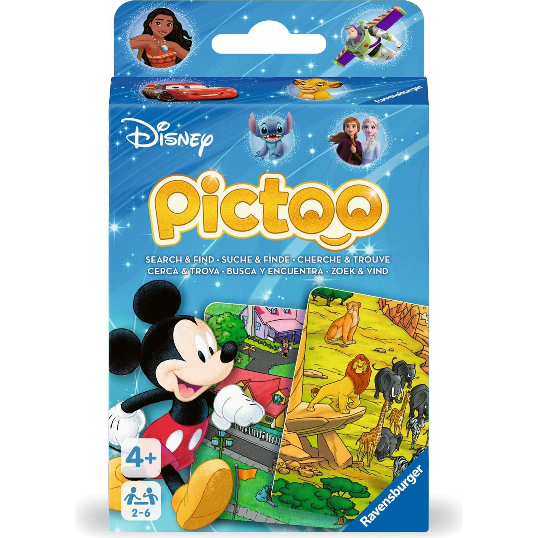 Thumbnail - Ravensburger 23478 - Pictoo Disney Kartenspiel - Schnelles Karten-Suchspiel für Kinder ab 4 Jahren (Multilingual)