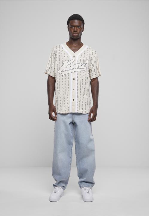 Produktbild Karl Kani KM233-014-1 KK Varsity Ziczac Pinstripe Baseball Shirt (S)
