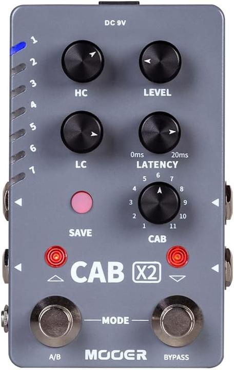 Mooer Cab X2 Stereo Cabinet Simulator effectpedaal