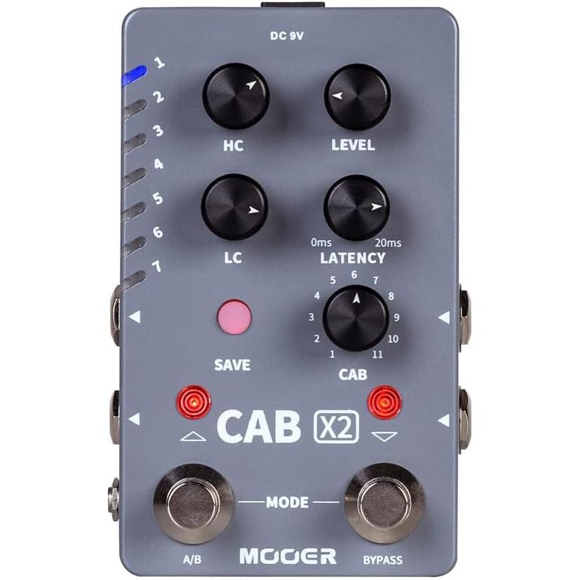 Mooer Simulatore di Cab X2 Stereo Cabinet effectpedaal, Pedale effetto