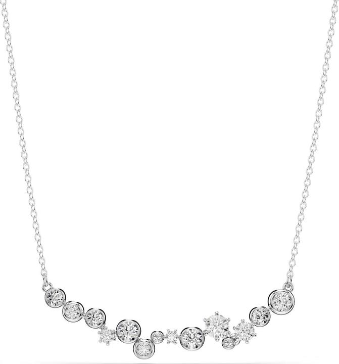 Immagine prodotto Swarovski Constella Halskette Verschiedene Schliffe Weiss Rhodiniert (Metallo Swarovski)