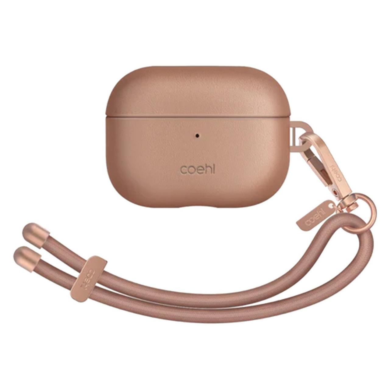 Uniq Etui Coehl Haven AirPods Pro 2 (2022/2023) Beżowy/dusty Nude (Kopfhörer Hülle), Kopfhörertasche + Schutzhülle, Braun, Beige