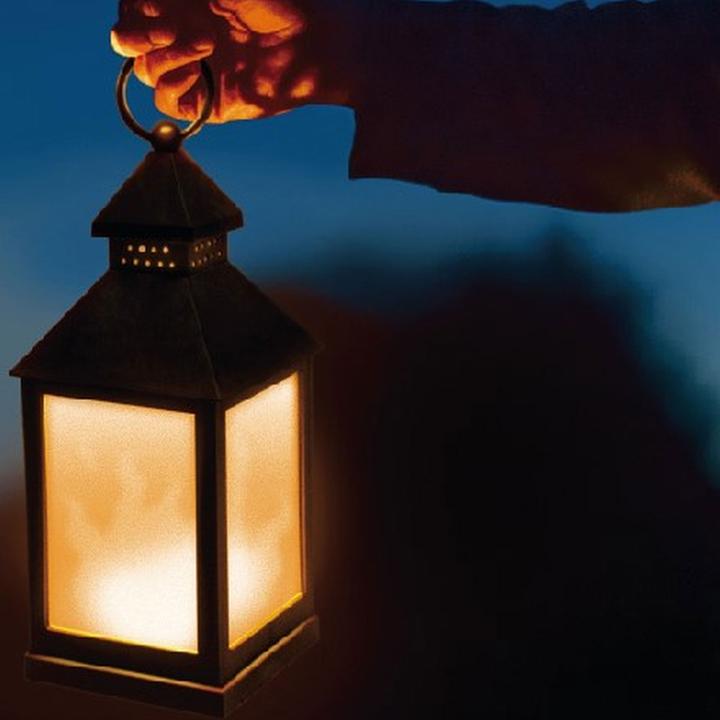 Image du produit Benson Lot de 2 lanternes LED avec effet de flamme, noir (10,5 x 10,5 x 24 cm, 2 x)
