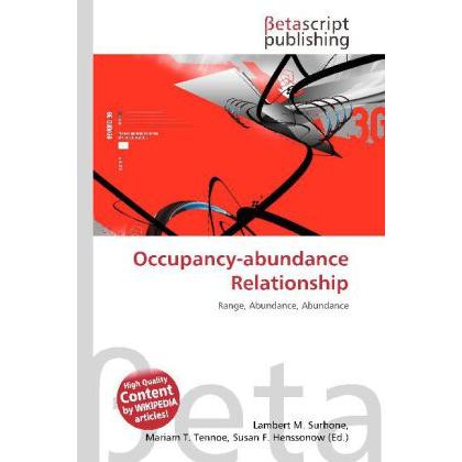 Occupancy-abundance Relationship, Fachbücher von Lambert M. Surhone, Miriam T. Timpledon, Susan F. Marseken