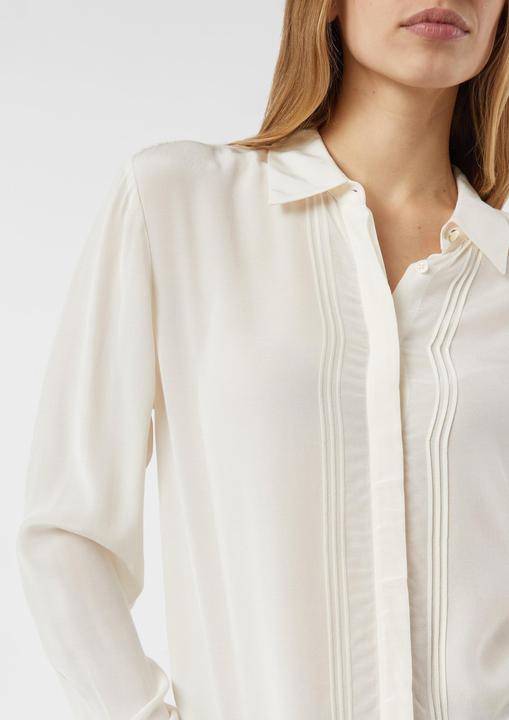 Produktbild Comma Bluse Elegante Viskose-Bluse mit Biesen und verdeckter Knopfleiste (44)