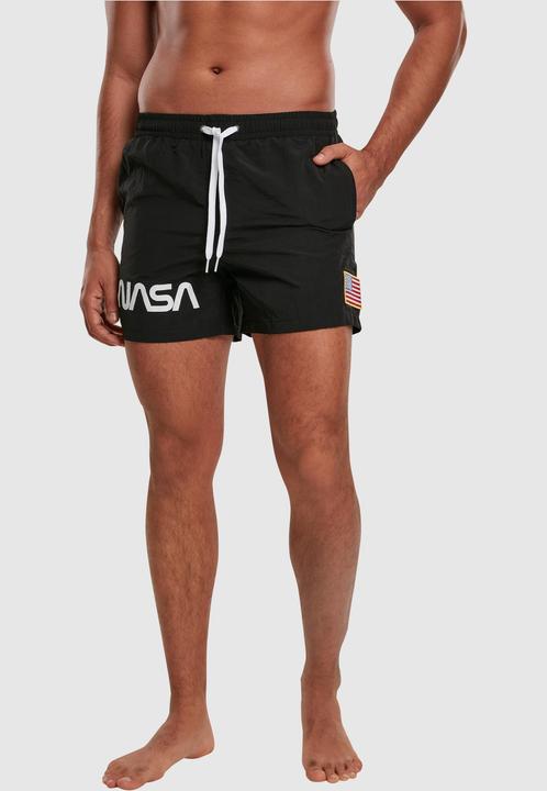 Actual product image Mister Tee NASA Worm Logo Swim Shorts (S)