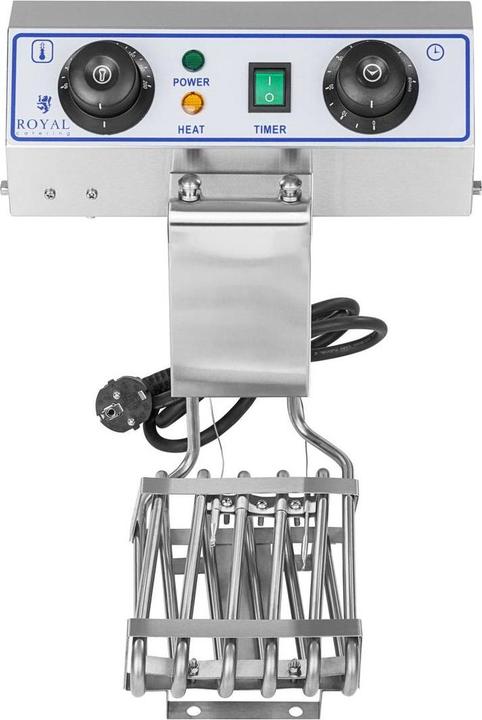 Produktbild Royal Catering Fritteuse Fritteuse Fritöse Edelstahl Doppel 2 x 13 L Kaltzone 2 x 3200W Profi (EU-Stecker)