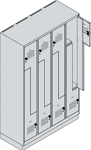 Actual product image C+P Z-locker Classic PLUS (120 cm, 195 cm)