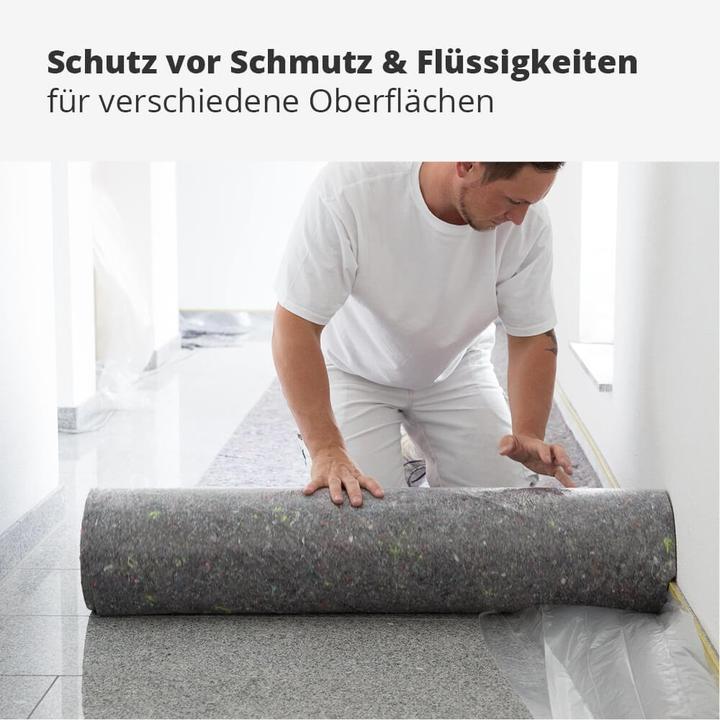Produktbild Alfa Abdeckvlies PROFI 1 m x 25 m - 220g | Hochwertig, hoch saugfähig Anti-Rutsch-Beschichtung (25 m, 1000 mm)