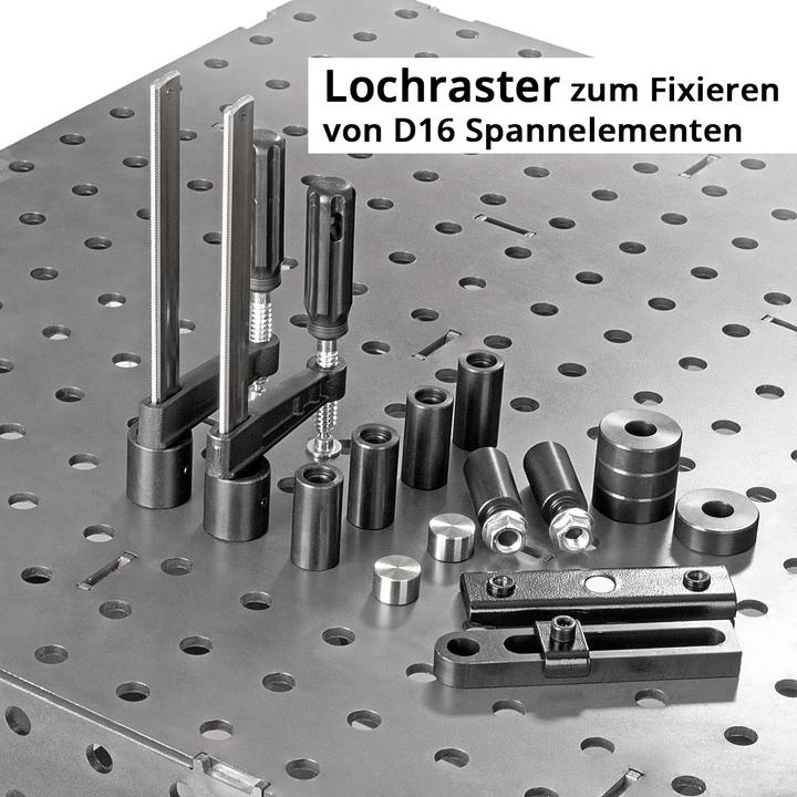 Produktbild Stahlwerk 3D Schweisstisch WT-100 3D ST 1.000 kg Tragkraft, 6 mm Arbeitsplatte (100 cm, 80 cm)