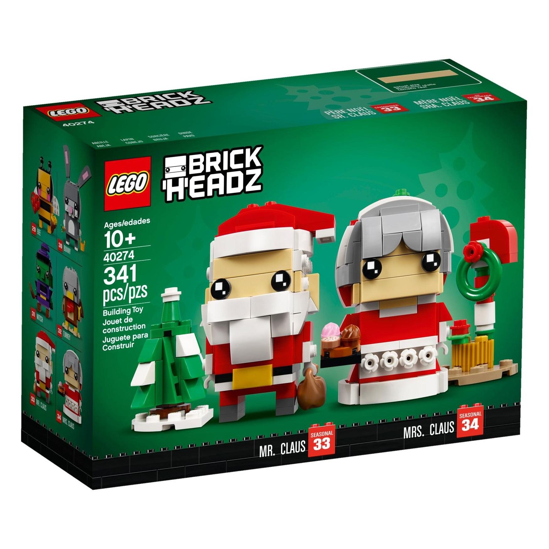 Lego Il Signore E La Signora Babbo Natale (40274, Lego Brickheadz)
