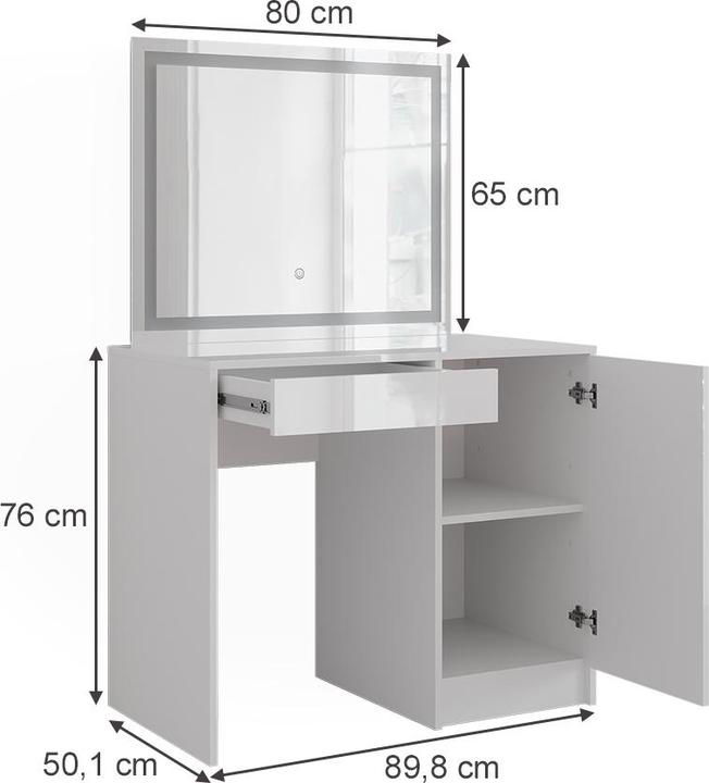 Actual product image Vicco Sherry with LED mirror