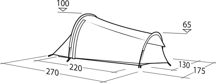Produktbild Robens Cress 2 Pro (Kuppelzelt, 2.30 kg, 2 Personen)