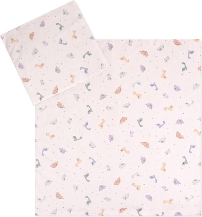 Julius Zöllner Parure de lit en jersey - 100/135+40/60 - Little Dinos (100 x 135 cm, 40 x 60 cm)