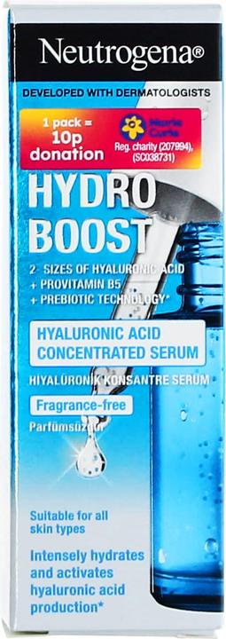 Actual product image Neutrogena Hydro Boost Hyaluronic Acid Concentrated Serum (15 ml)