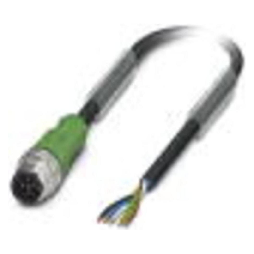 Phoenix Contact 1415676 Sensor-/Aktuatorkabel 3 m Schwarz, Elektronikkabel + Stecker, Schwarz