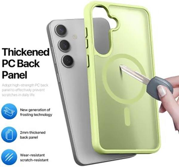 Actual product image Samsung Galaxy S25 Plus - Ducis Yind Series mit Magsafe in Limettengrün (Samsung Galaxy S25+)