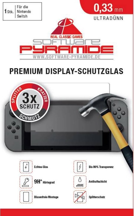 Pyramide Premium display protection glass for Nintendo Switch (Switch)