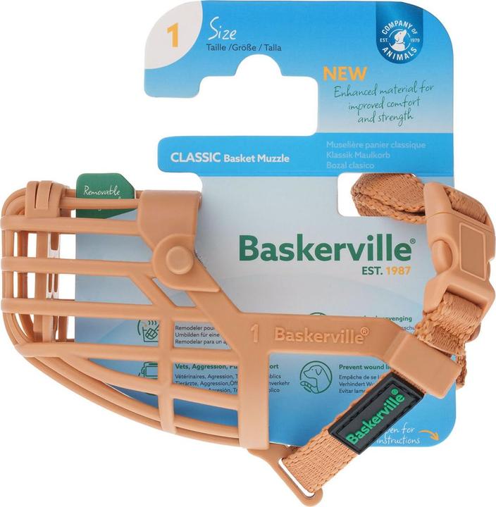 Actual product image Baskerville Classic Basket Dog Muzzle (5, Dog)