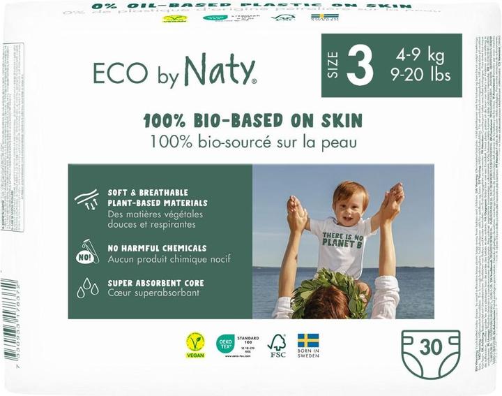 Actual product image Naty Organic diaper (Size 3, Pack, 30 Piece)