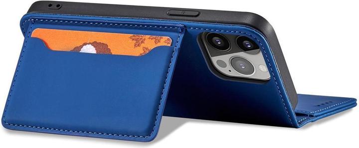 Actual product image Hurtel Magnet Card Case for Samsung Galaxy S23+ flip cover wallet stand blue (Samsung Galaxy S23+)