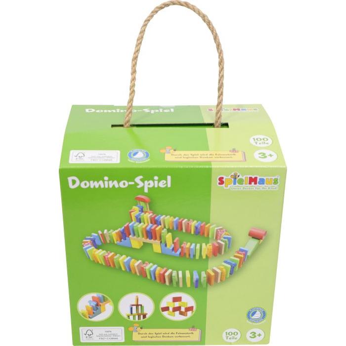 Spielmaus Farbenfrohes Domino-Spiel, 100 Teile