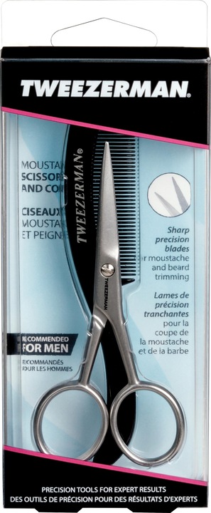 Image du produit Tweezerman G.E.A.R For Men Ciseaux à moustache et Comb