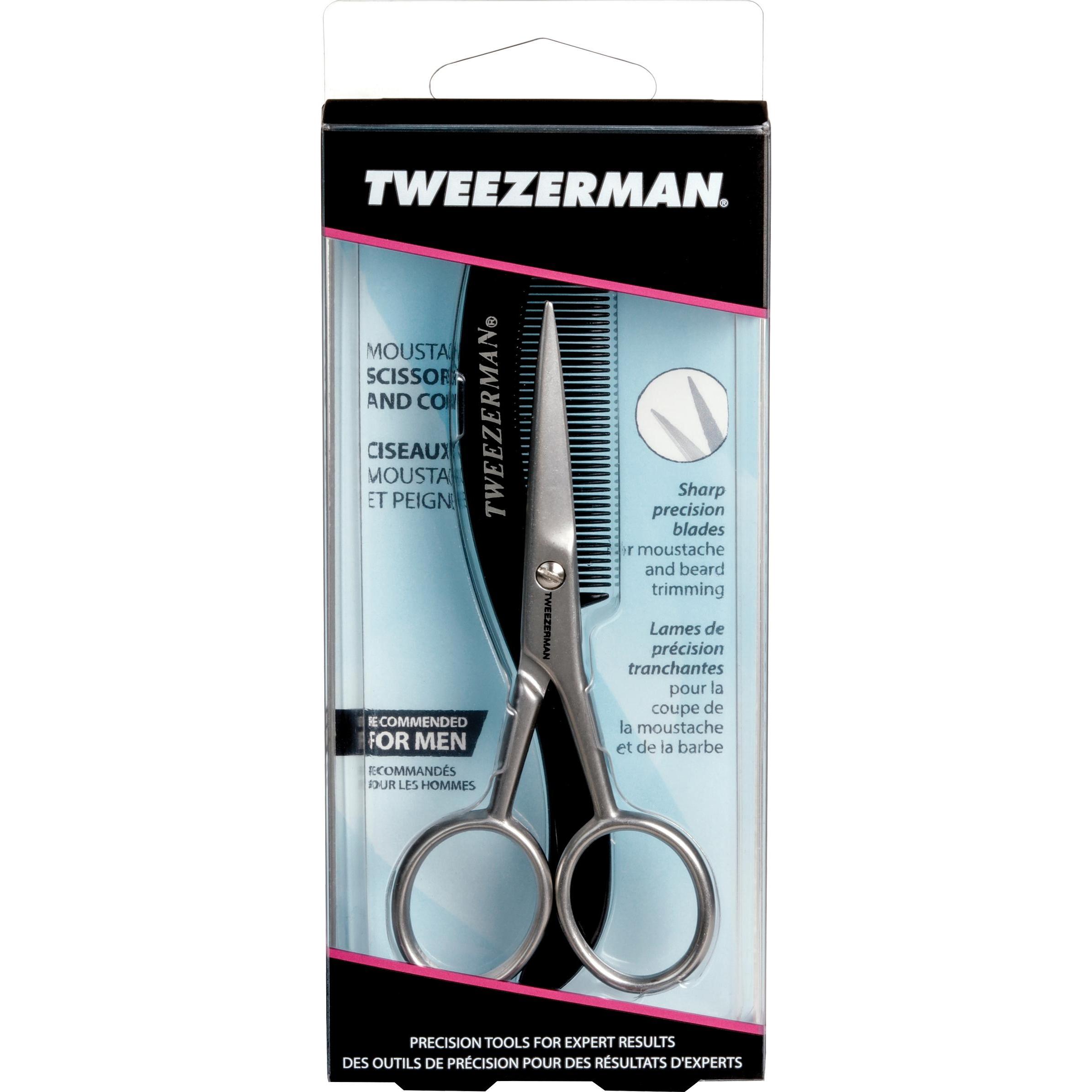 Tweezerman, Bartpflege, G.E.A.R For Men Moustache Scissors and Comb