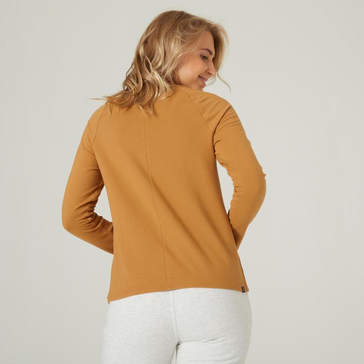 Produktbild Domyos Langarmshirt Damen Regular Fit Baumwolle (M)