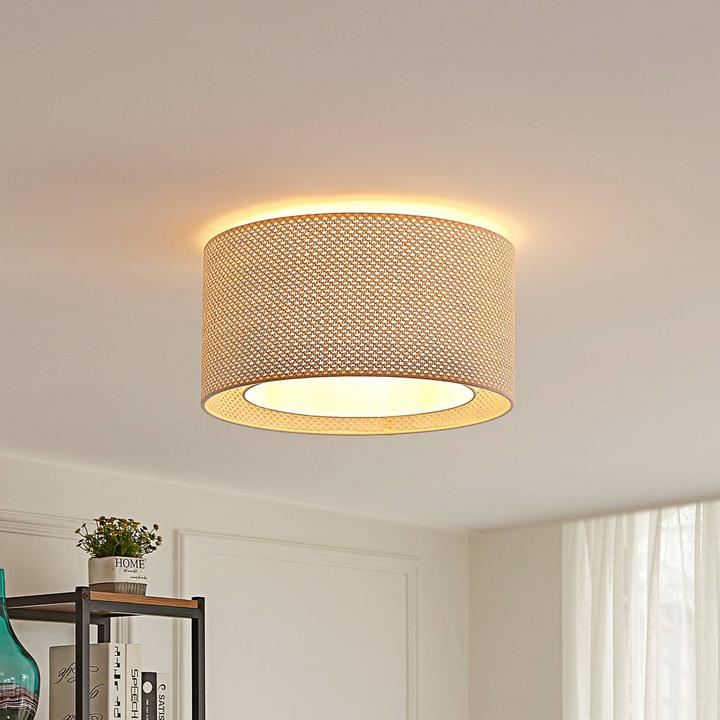 Actual product image Lindby Soula ceiling light fabric Ø 40 cm (E27)