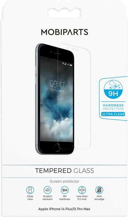 Produktbild Mobiparts GehÃ¤rtetes Glas Clear Displayschutzfolie Apple iPhone 14 Plus (1 Stück, Apple iPhone 13 Pro Max, Apple iPhone 14 Plus)