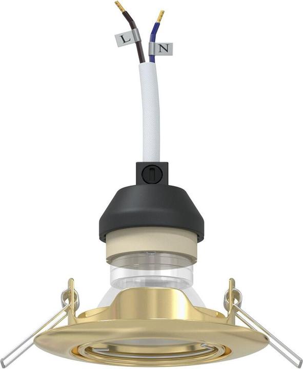 Produktbild vidaXL Lampen Set von 12 Gold Metall, Kunststoff 9 cm Leichtes Gewicht (GU10)