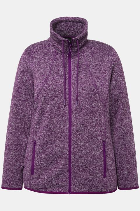 Actual product image Ulla Popken Heather Knit Fleece Jacket (60)