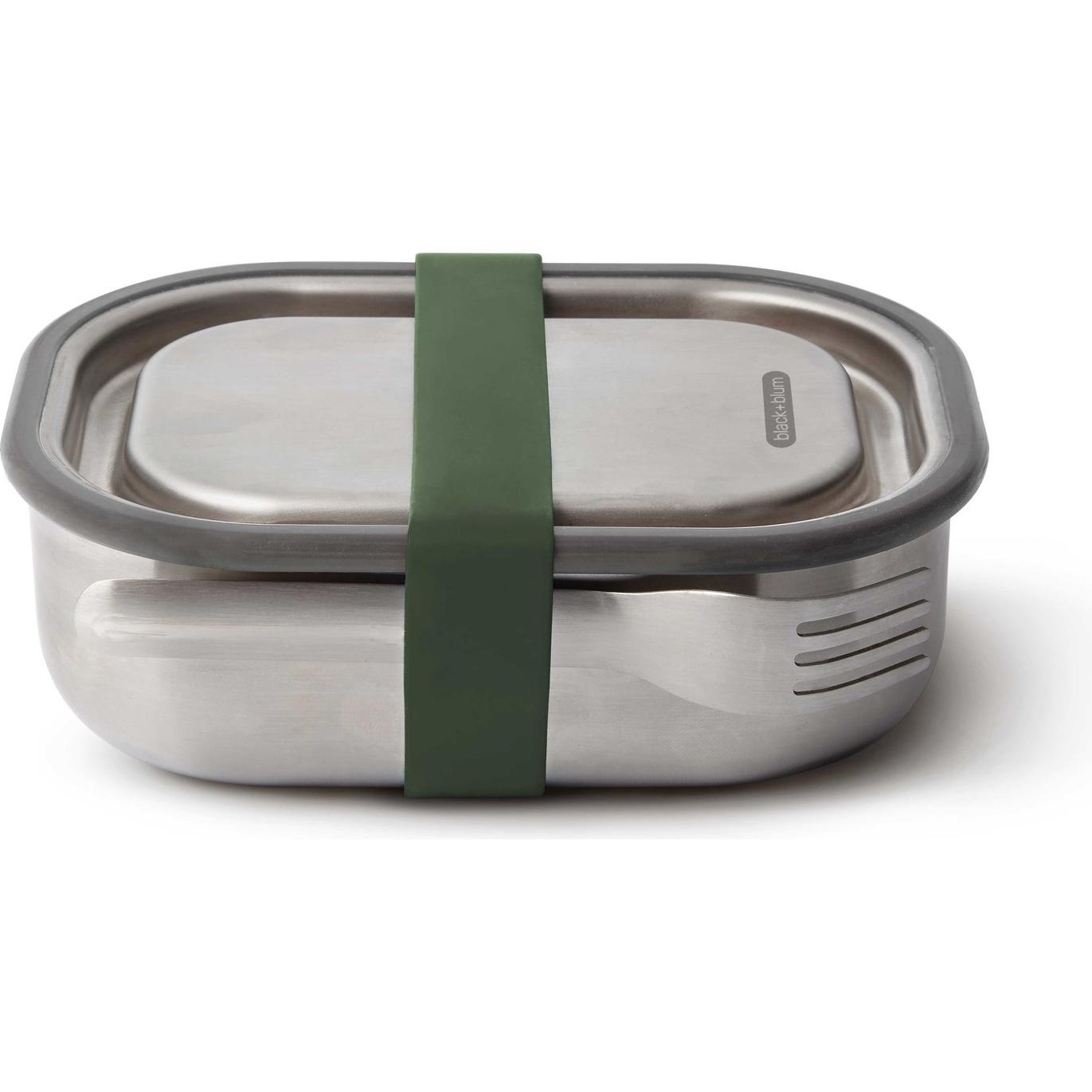 Black + Blum Sandy, Lunchbox, Grau, Transparent, Grün